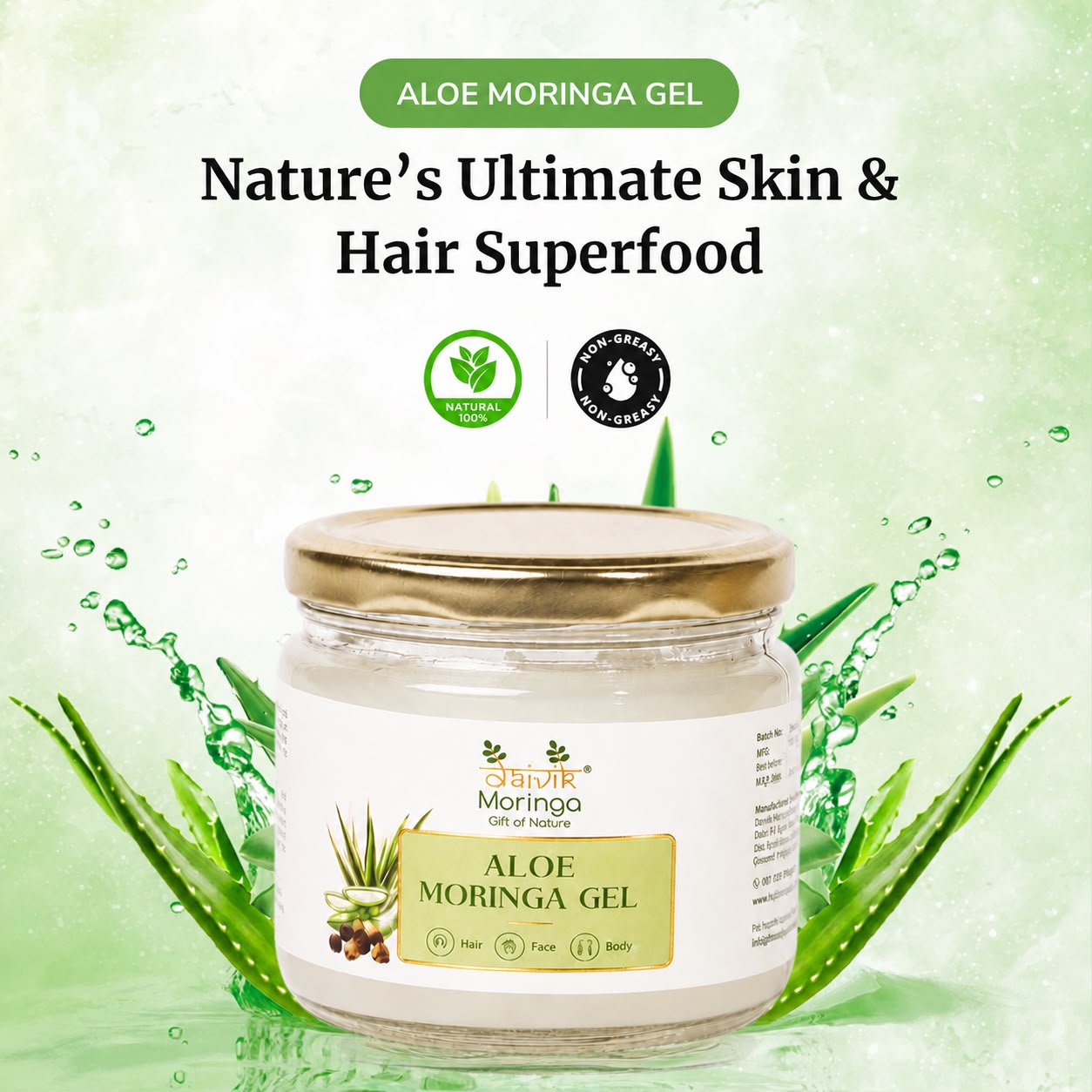 Aloe Moringa Gel 500gm