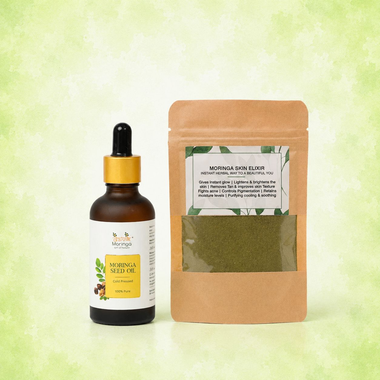 Moringa seed oil 30 ml and Skin Elixir 50g