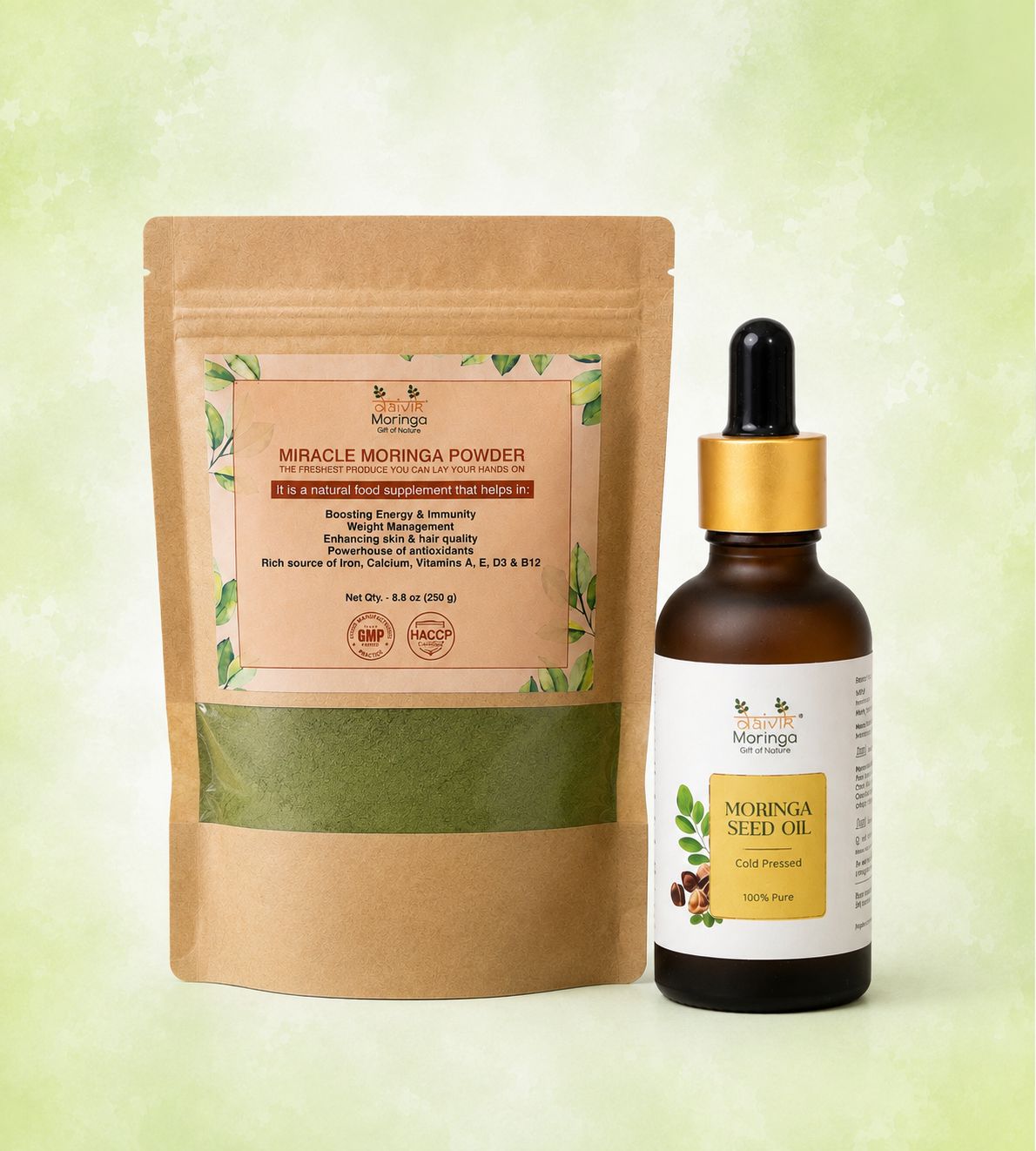 Moringa Powder and Moringa Seed Oil