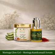 Moringa Glow Gel and Kumkumadi Night Serum